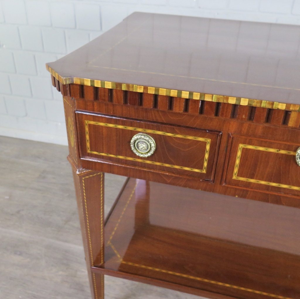 Klapptisch Mini-Sekretär Empire 1810 Mahagoni