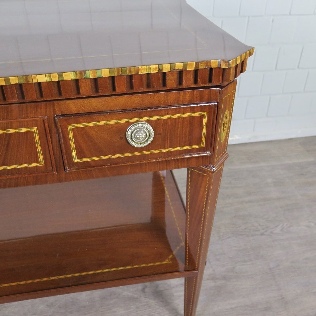 Klapptisch Mini-Sekretär Empire 1810 Mahagoni