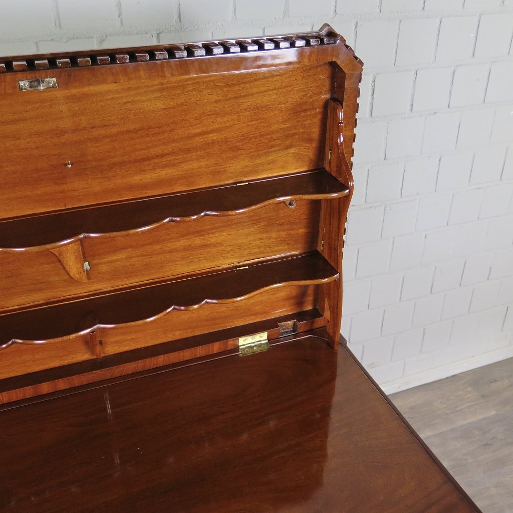 Klapptisch Mini-Sekretär Empire 1810 Mahagoni