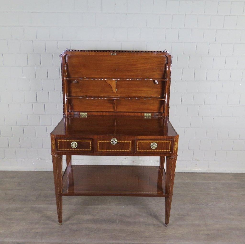 Klapptisch Mini-Sekretär Empire 1810 Mahagoni