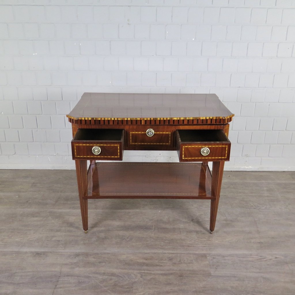 Klapptisch Mini-Sekretär Empire 1810 Mahagoni