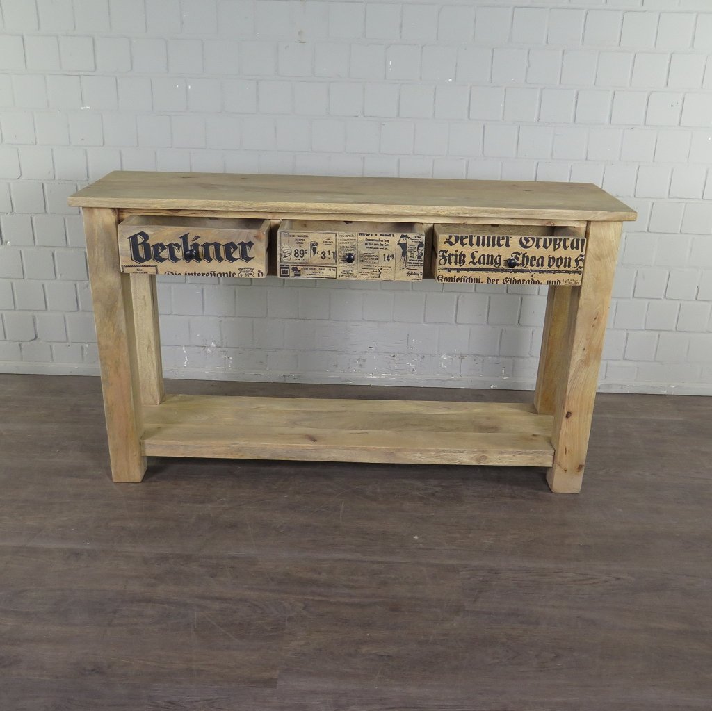 Sideboard Wandtisch Mangoholz 1,52 m