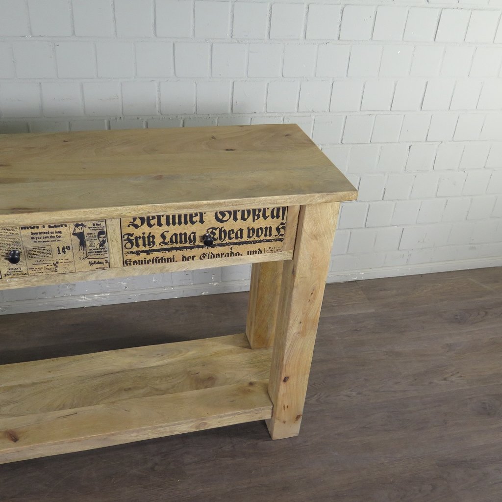 Sideboard Wandtisch Mangoholz 1,52 m