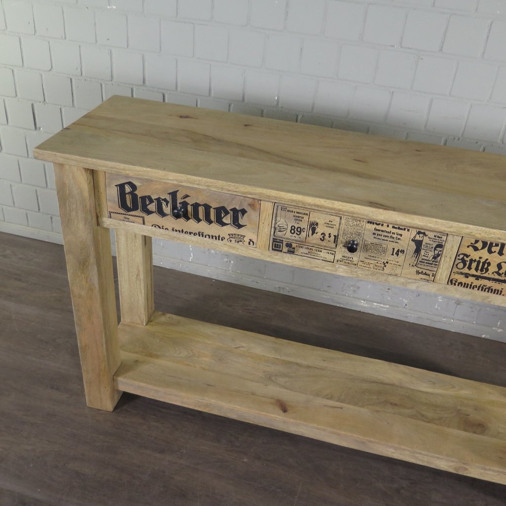 Sideboard Wandtisch Mangoholz 1,52 m