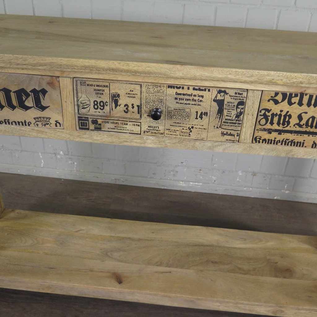 Sideboard Wandtisch Mangoholz 1,52 m