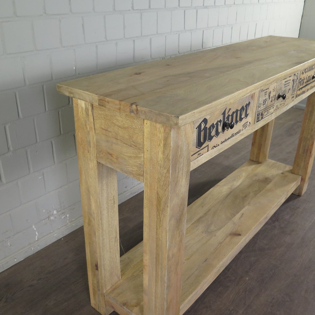 Sideboard Wandtisch Mangoholz 1,52 m
