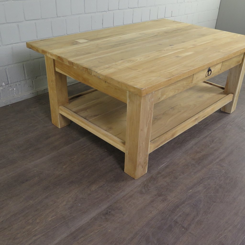 Couchtisch Wohnzimmertisch Teakholz 1,20 m x 0,80 m