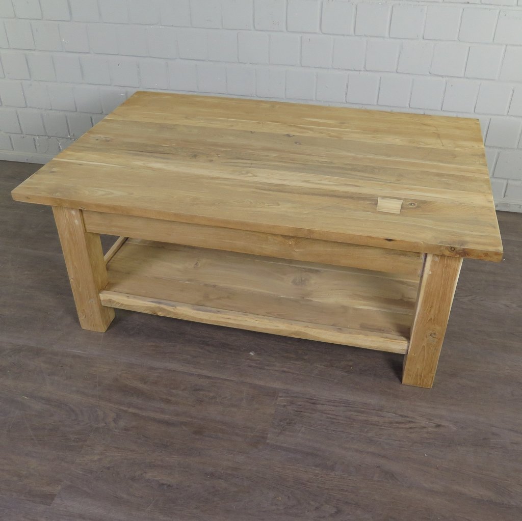 Couchtisch Wohnzimmertisch Teakholz 1,20 m x 0,80 m