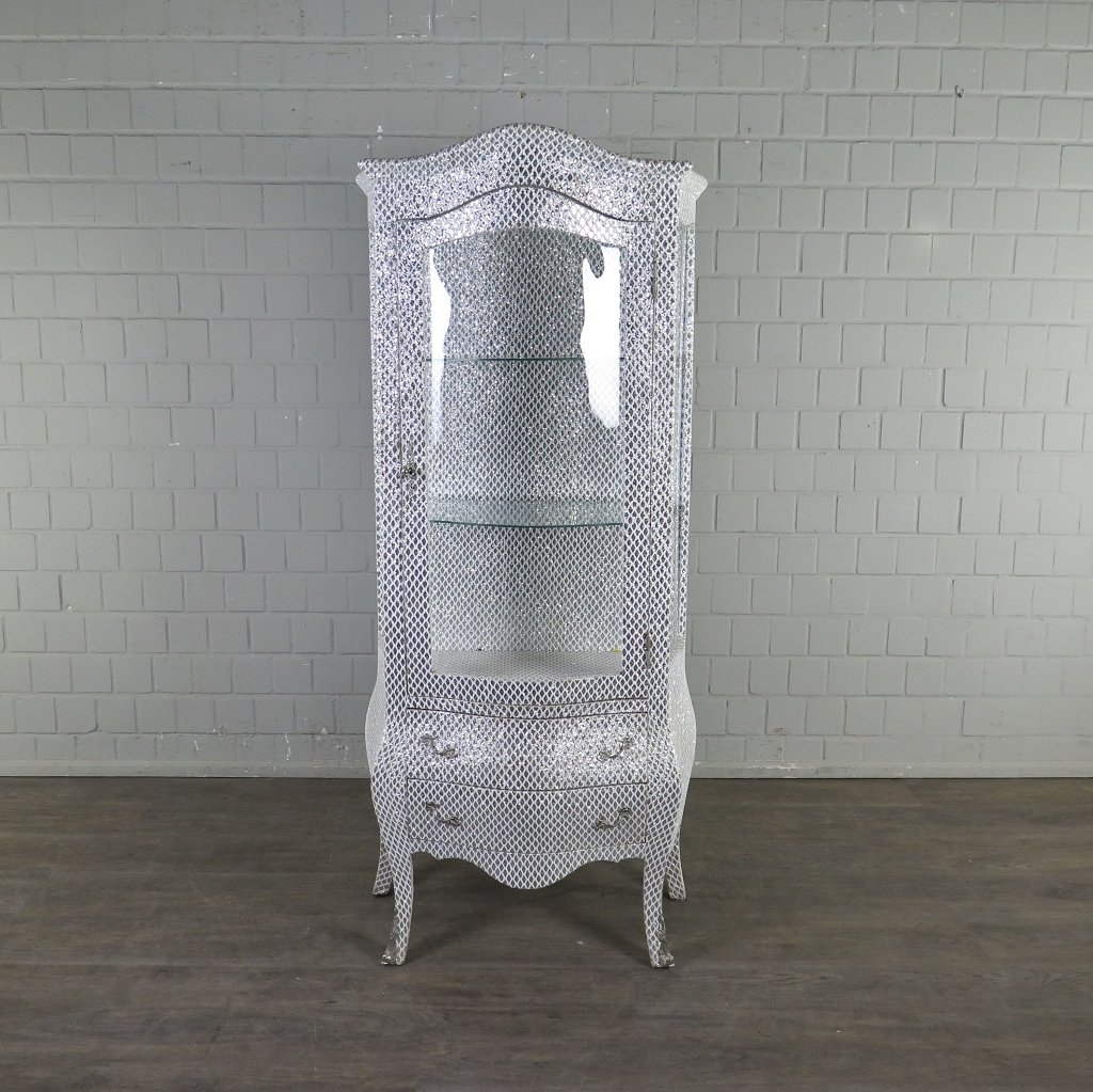 Vitrine Barockstil Silber 0,78 m