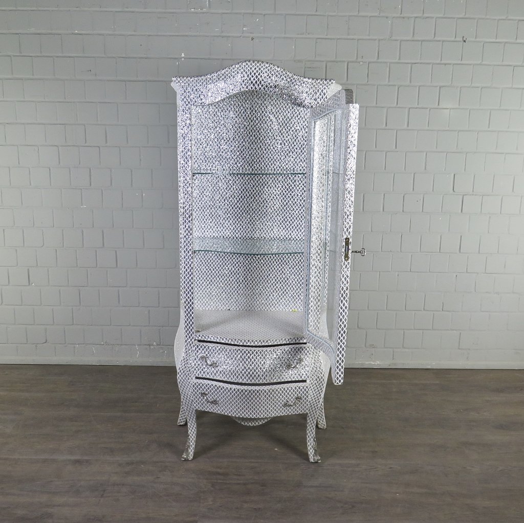 Vitrine Barockstil Silber 0,78 m