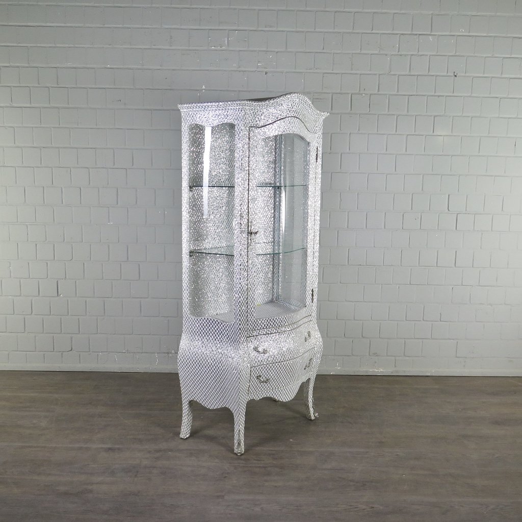 Vitrine Barockstil Silber 0,78 m