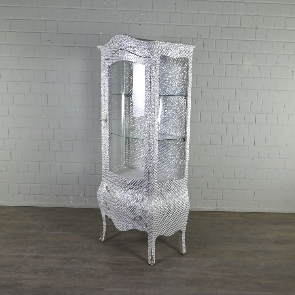 Vitrine Barockstil Silber 0,78 m