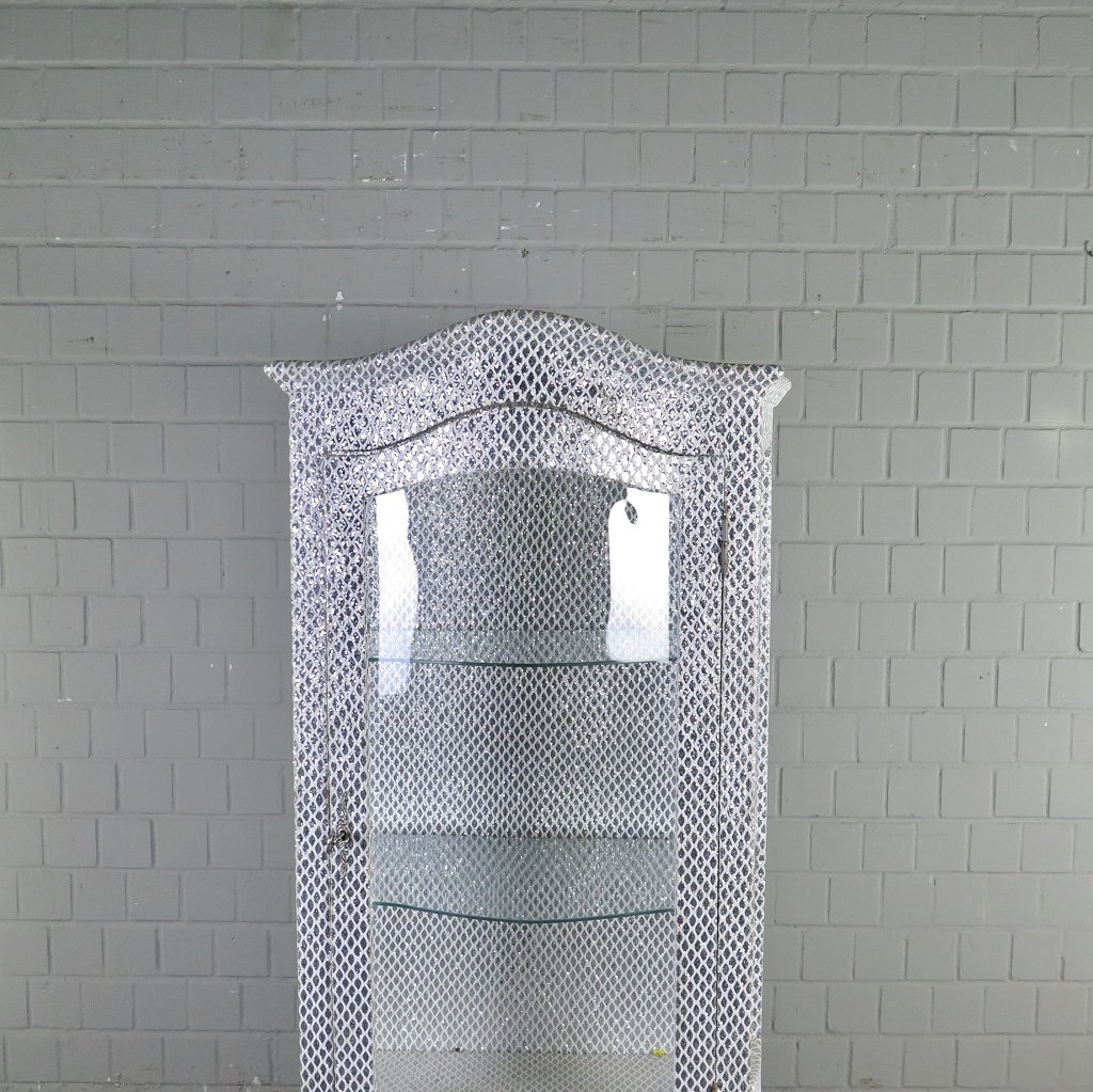 Vitrine Barockstil Silber 0,78 m