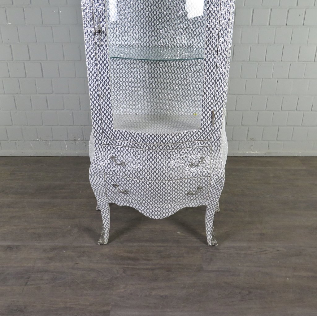 Vitrine Barockstil Silber 0,78 m