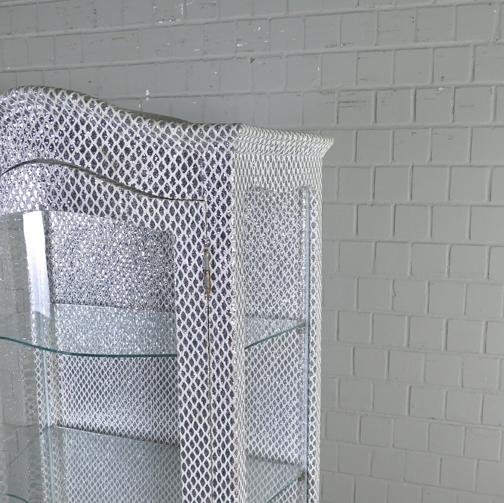 Vitrine Barockstil Silber 0,78 m