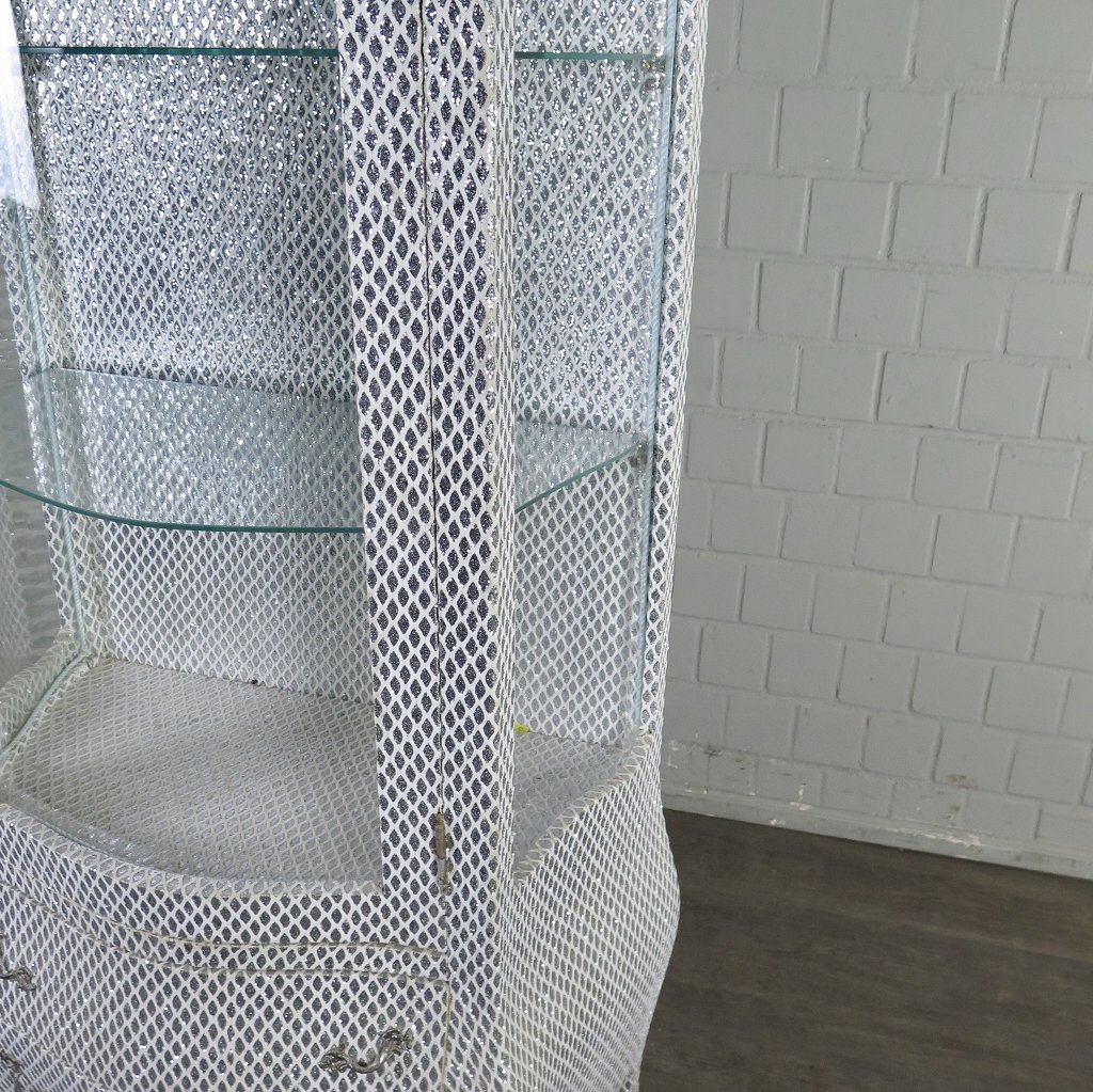 Vitrine Barockstil Silber 0,78 m