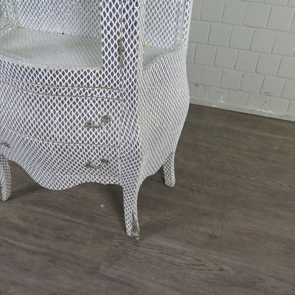 Vitrine Barockstil Silber 0,78 m
