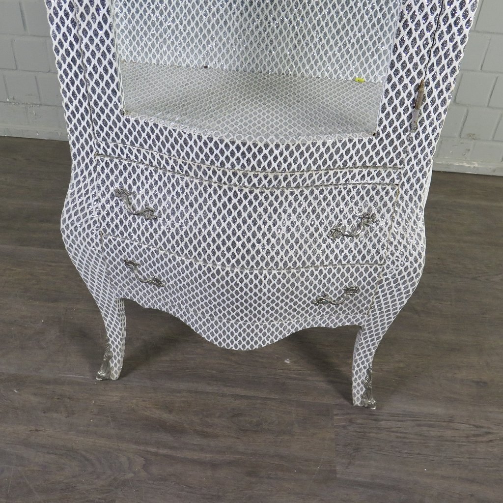 Vitrine Barockstil Silber 0,78 m