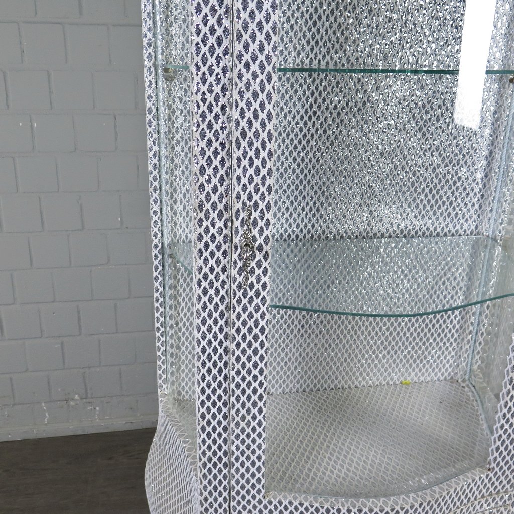Vitrine Barockstil Silber 0,78 m