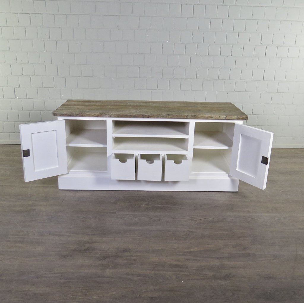 TV-Möbel Lowboard Teakholz 1,50 m