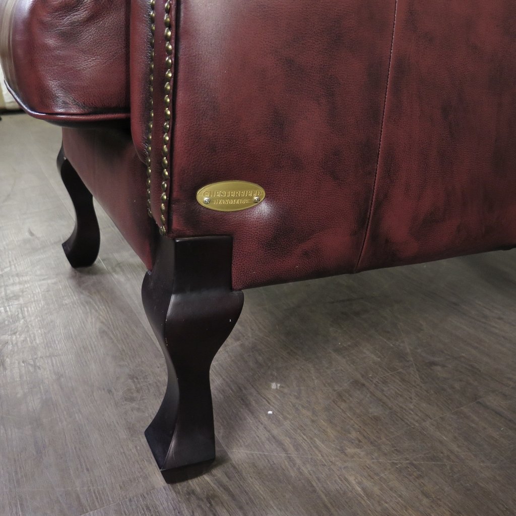 Chesterfield Sessel Rotbraun