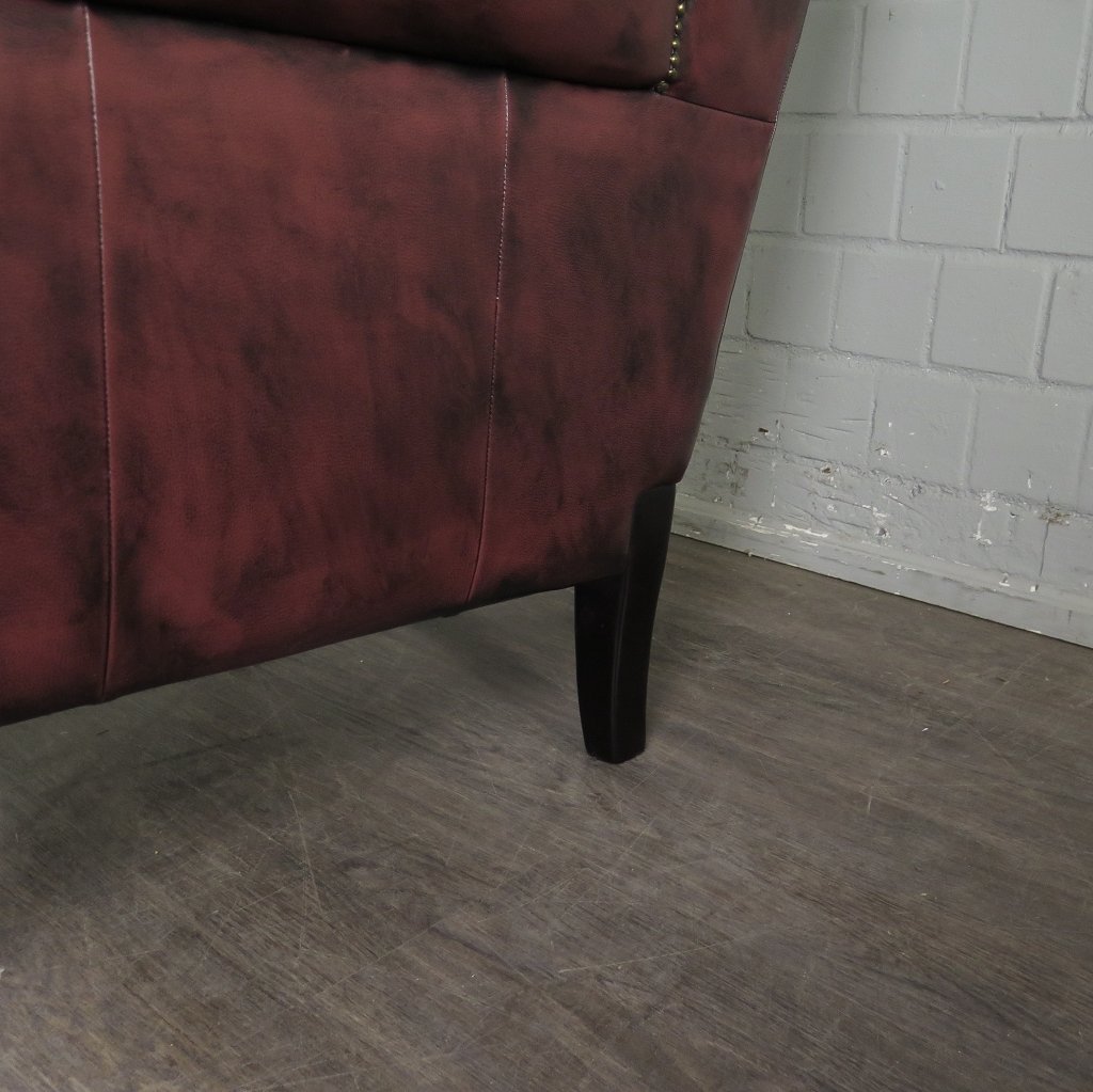 Chesterfield Sessel Rotbraun