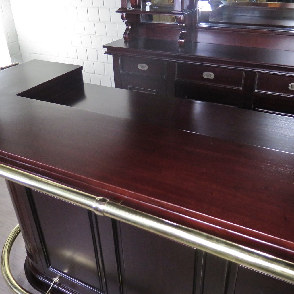 Hausbar Theke Mahagoni  2,35 m
