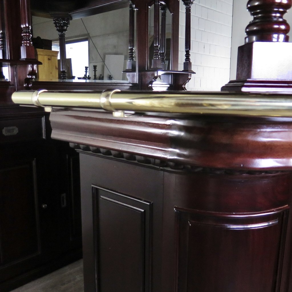 Hausbar Theke Mahagoni  2,35 m