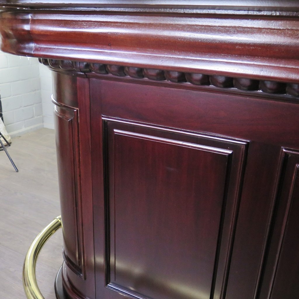 Hausbar Theke Mahagoni  2,35 m