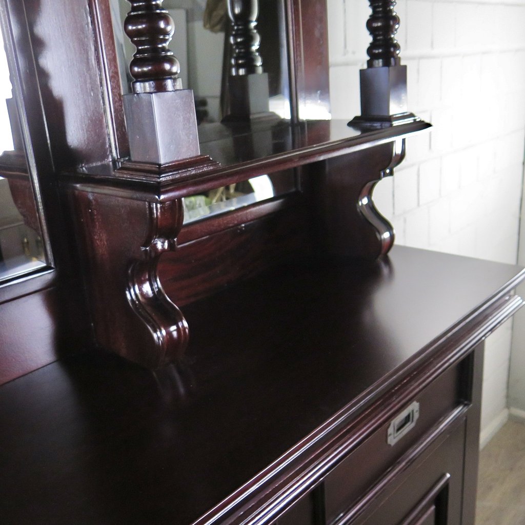 Hausbar Theke Mahagoni  2,35 m