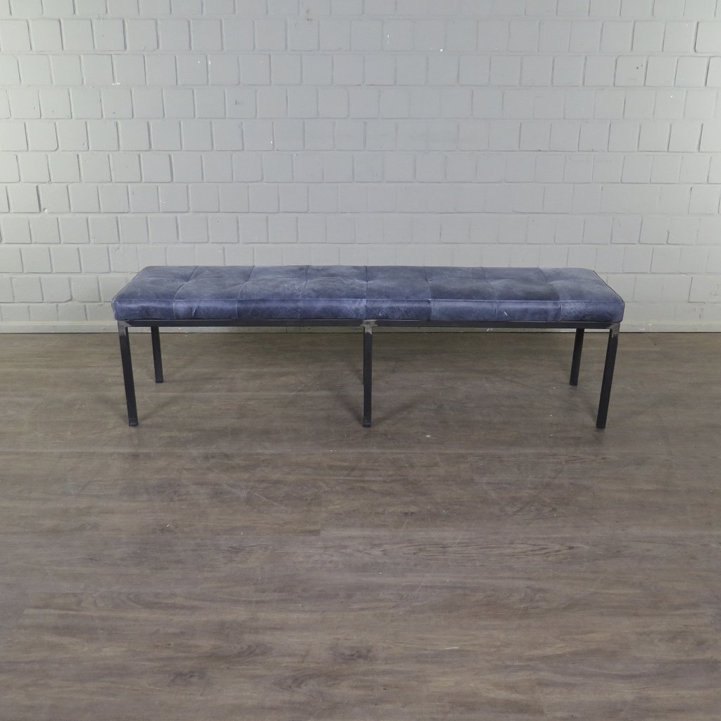 Bank Sitzbank Industrial Design Leder 1,60 m