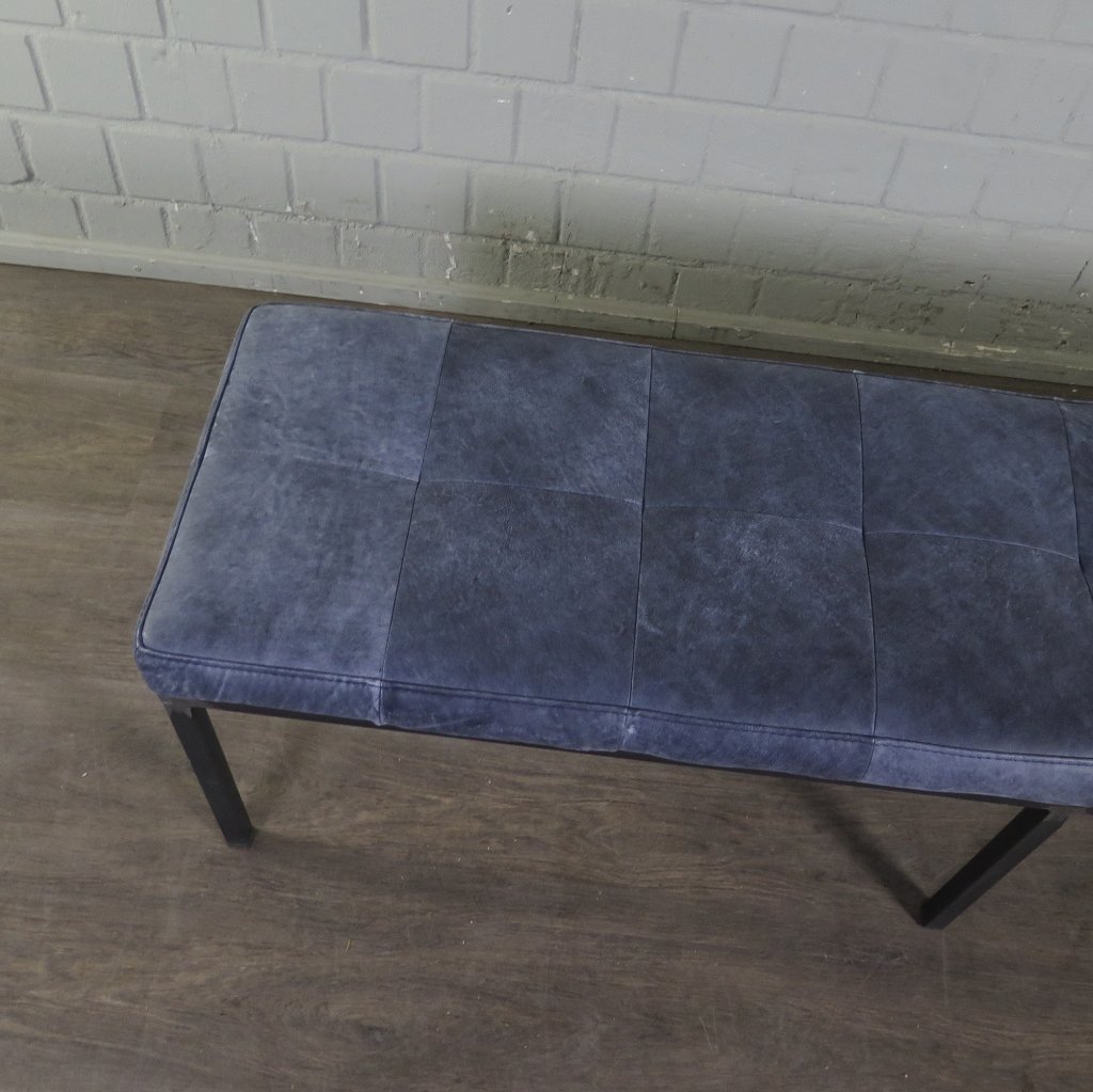 Bank Sitzbank Industrial Design Leder 1,60 m
