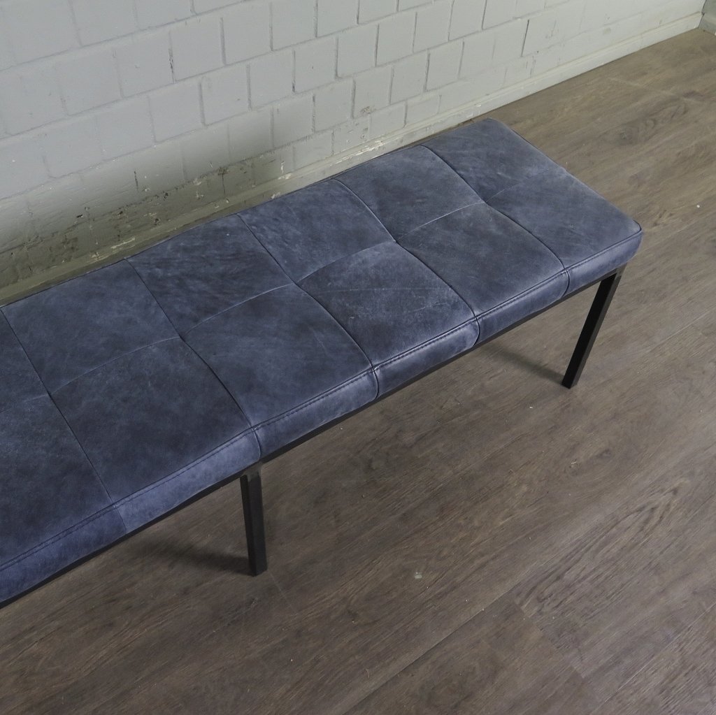 Bank Sitzbank Industrial Design Leder 1,60 m