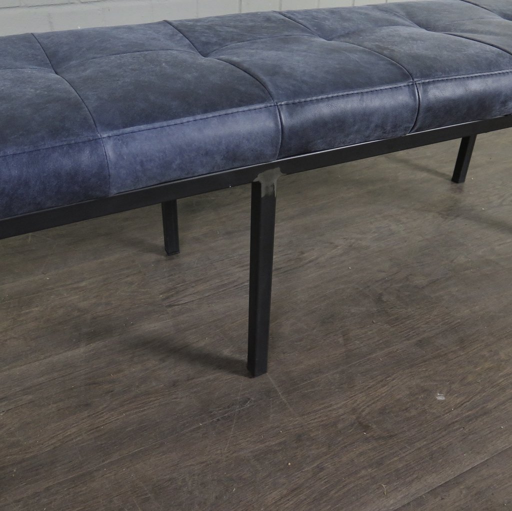 Bank Sitzbank Industrial Design Leder 1,60 m