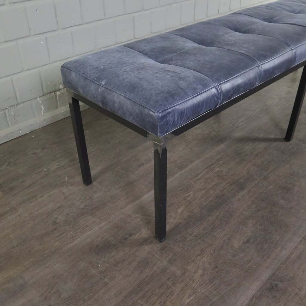Bank Sitzbank Industrial Design Leder 1,60 m