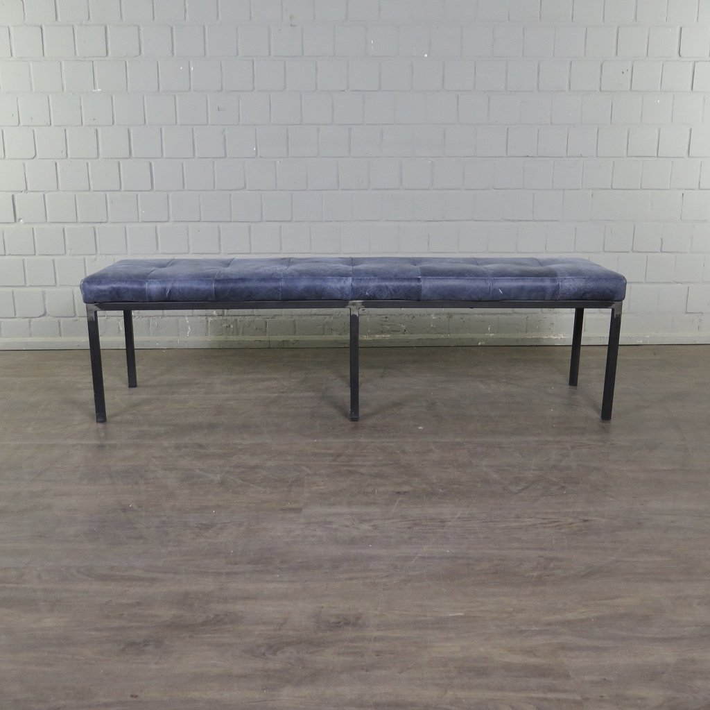 Bank Sitzbank Industrial Design Leder 1,60 m