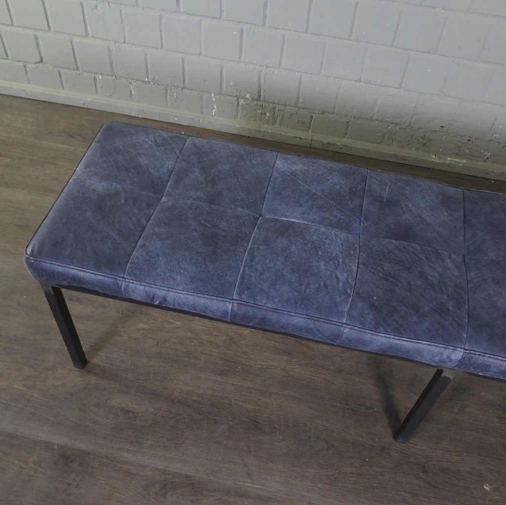 Bank Sitzbank Industrial Design Leder 1,60 m