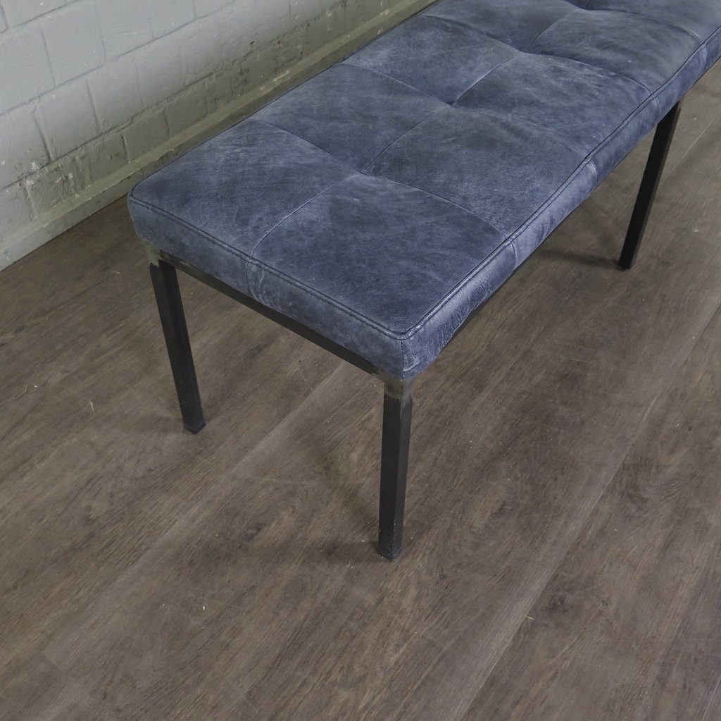 Bank Sitzbank Industrial Design Leder 1,60 m