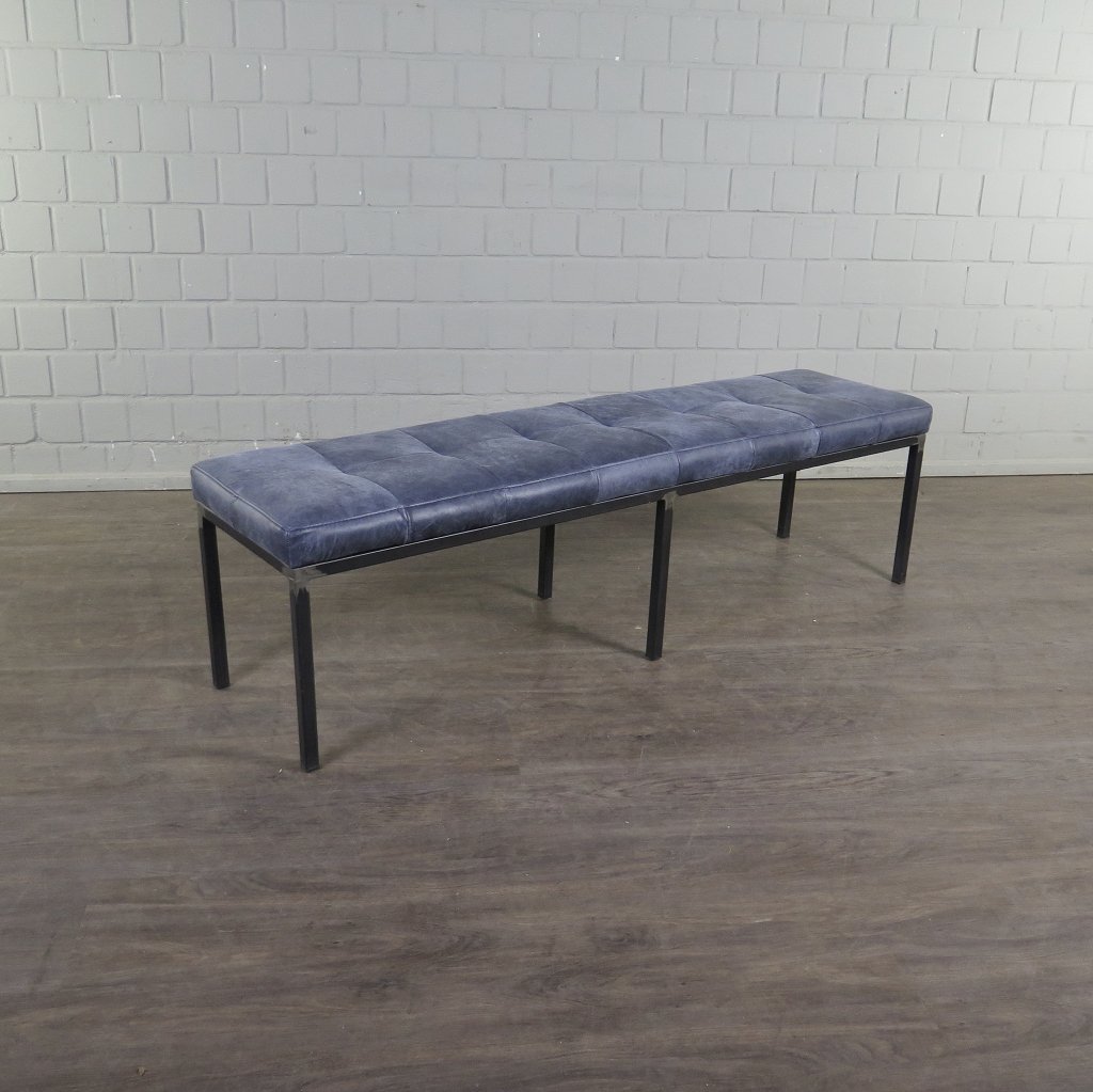 Bank Sitzbank Industrial Design Leder 1,60 m