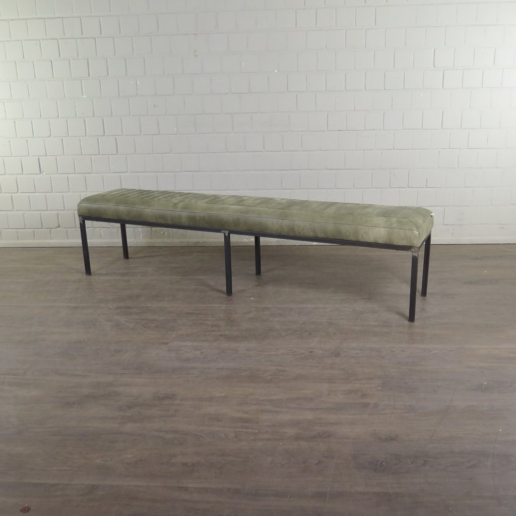 Bank Sitzbank Industrial Design Leder 2,00 m