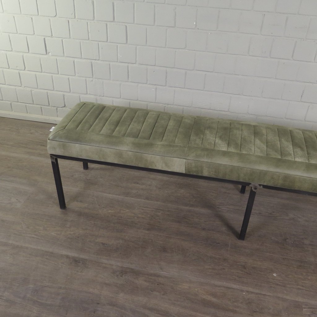 Bank Sitzbank Industrial Design Leder 2,00 m