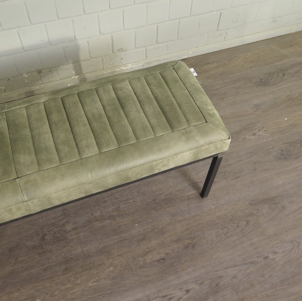 Bank Sitzbank Industrial Design Leder 2,00 m