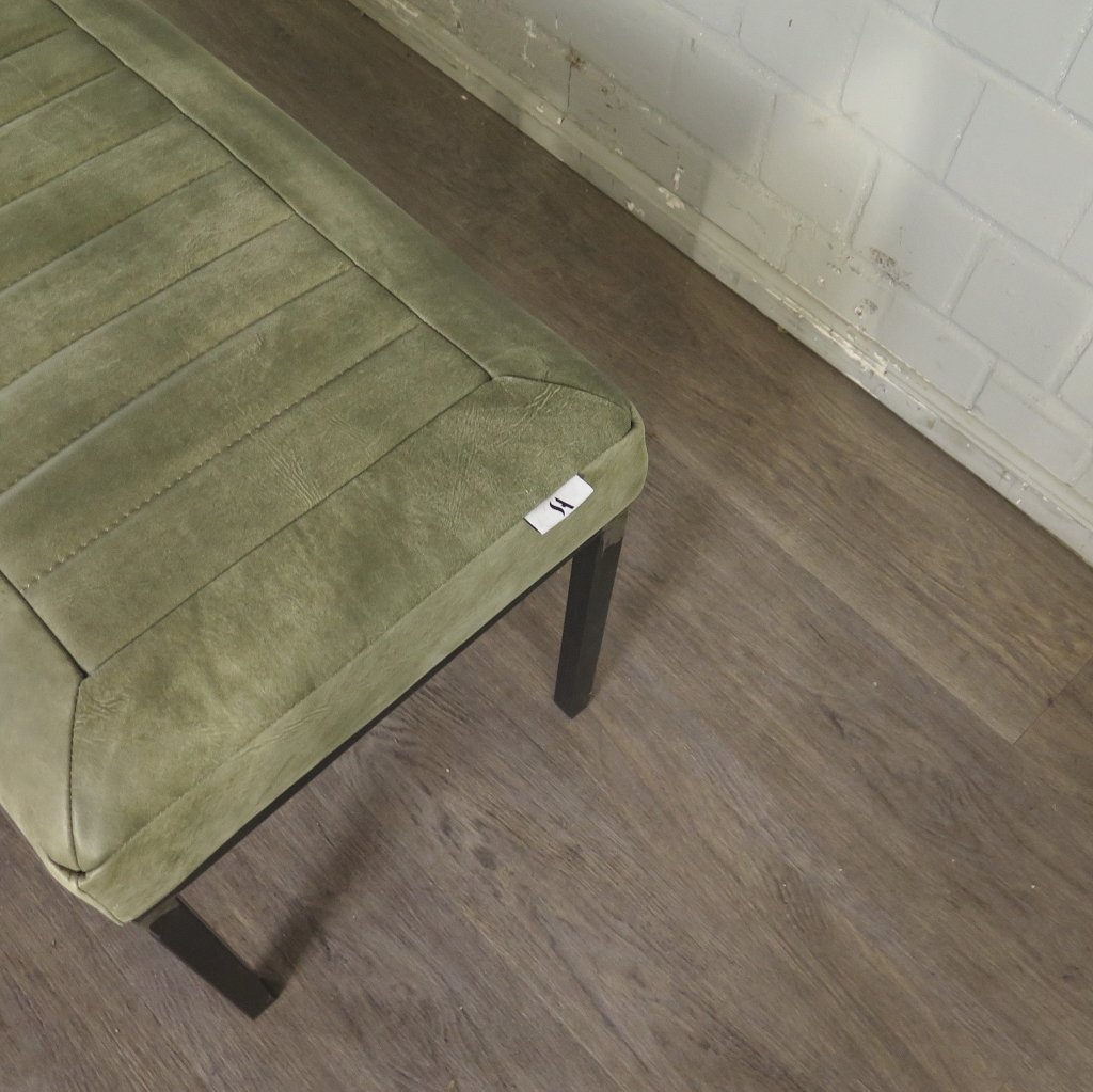 Bank Sitzbank Industrial Design Leder 2,00 m