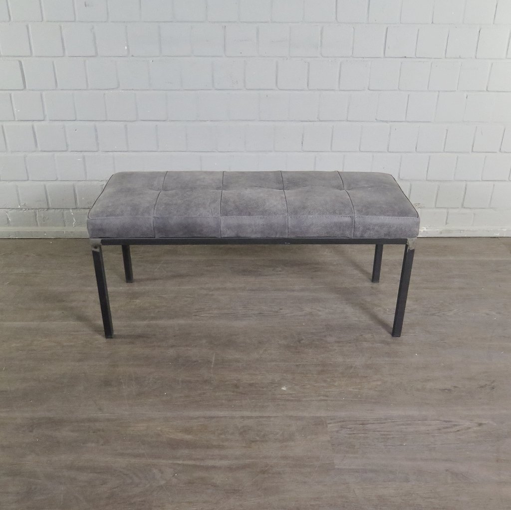 Bank Sitzbank Industrial Design Leder 1,00 m