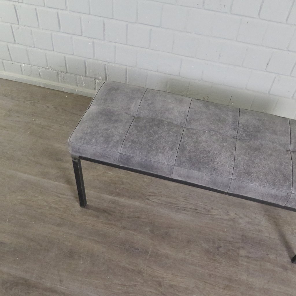 Bank Sitzbank Industrial Design Leder 1,00 m