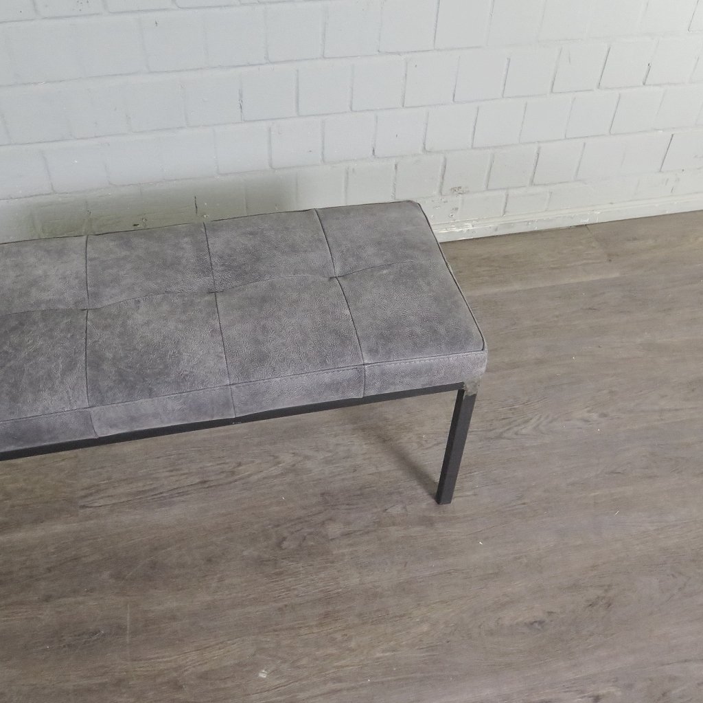 Bank Sitzbank Industrial Design Leder 1,00 m