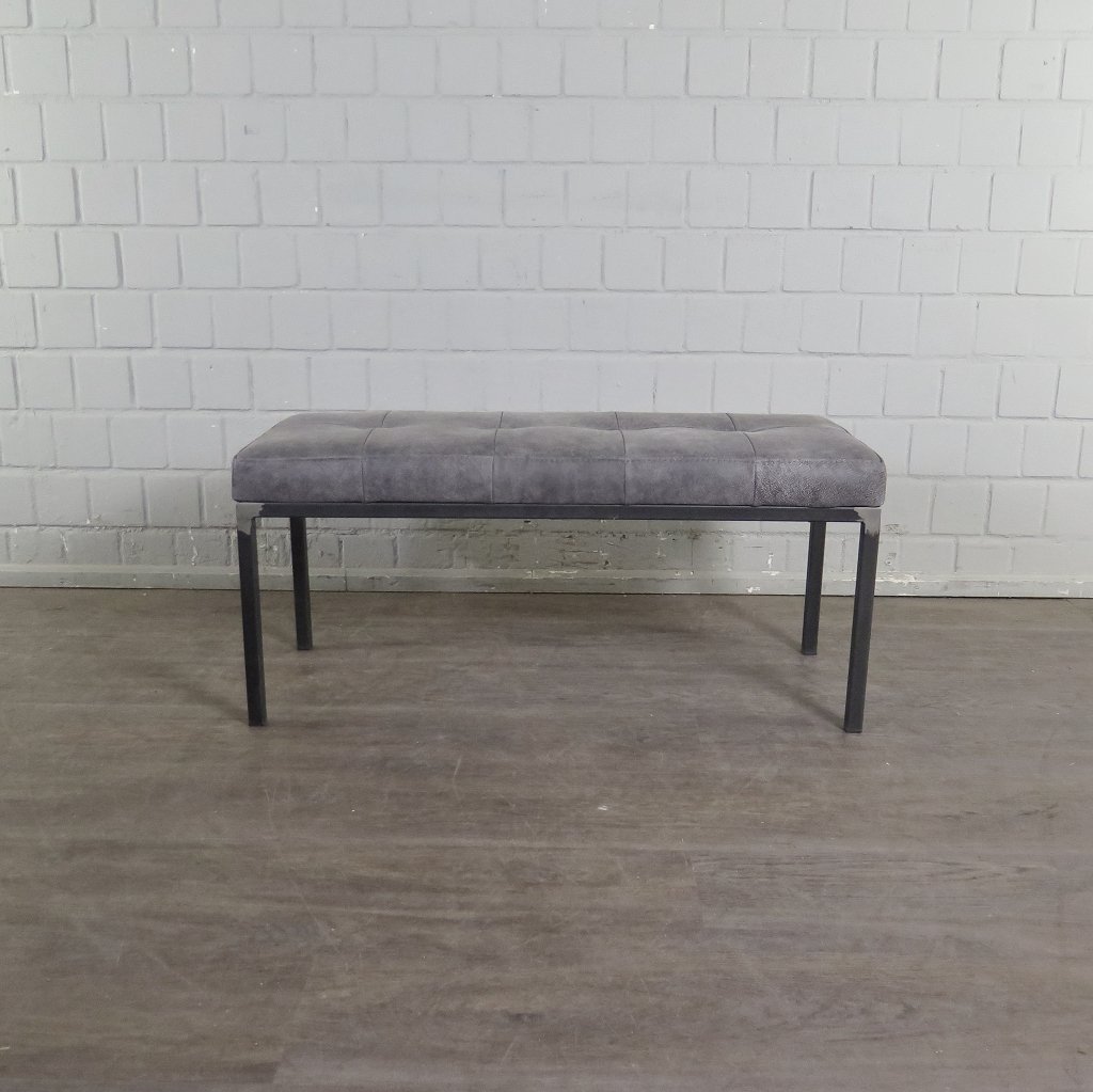 Bank Sitzbank Industrial Design Leder 1,00 m