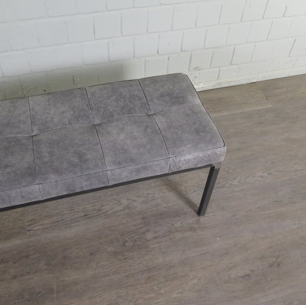 Bank Sitzbank Industrial Design Leder 1,00 m