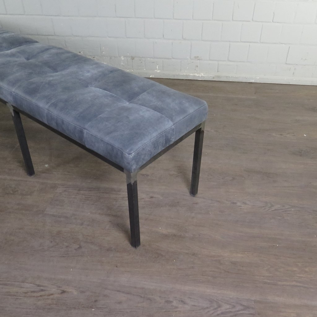 Bank Sitzbank Industrial Design Leder 2,00 m
