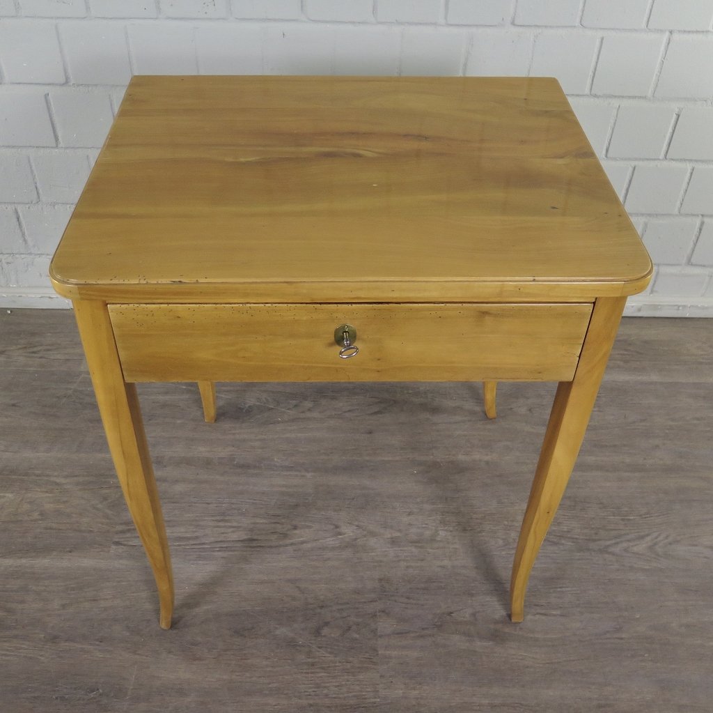 Beistelltisch Biedermeier 1840 Kirschbaum
